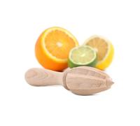Creative Home Presse Agrumes en Bois | 16 x 3,5 cm (+/- 0,5 cm) | Extracteur de Jus Manuel | Outil de Cuisine Pratique et Durable | Presse Citron et Orange de Hêtre Naturel, Écologique