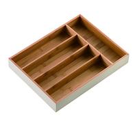 Creative Home Range-couverts en bambou teinté - Blanc cassé