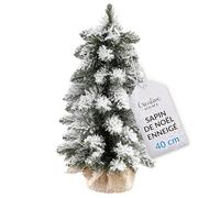 Creative Home Sapin de Noël Artificiel Enneigé 40 cm | Effet Neige