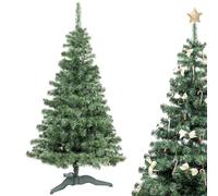 Creative Home Sapin de Noel Artificiel | Taille : 180 cm | Decoration Noel Pliable | Support Stable à Branches Denses | Sapin de Noël Artificiel Vert Foncé | Intérieur et Extérieur