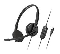 Creative HS-220 Casque USB avec Micro à condensateur antibruit et télécommande en Ligne avec Bouton de Coupure du Son