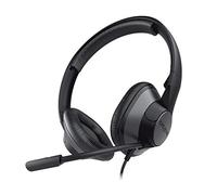 Creative HS-720 V2 USB Digital Audio on-Ear Headset with Noise-Cancelling Condenser Boom Mic, Inline Mic Mute/Calls/Volume Control and Mic-Monitoring Feature, Simple Plug-and-Play for Video Calls