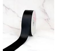 Creative Ideas Seule Face Ruban de Satin 1-1/2"/50 yd Noir