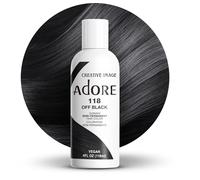Creative Image Adore Shining Semi-Permanent Hair Color 118 Off Black 118ml | Coloration noire végétalienne et sans cruauté envers les animaux, sans ammoniaque, sans peroxyde, sans alcool
