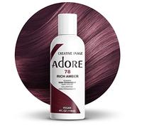 Creative Image Adore Shining Semi-Permanent Hair Color 78 Rich Amber 118ml | Teinture pour cheveux bruns végétaliens et sans cruauté envers les animaux | Sans ammoniaque, sans peroxyde, sans alcool