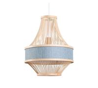 Creative Japanese Style Adjustable Hanging Lamp Cloth Decoration Chandelier Pendant Light Chandeliers for Kitchen Island Living Room Dining Room(Blue,30 * 37cm)