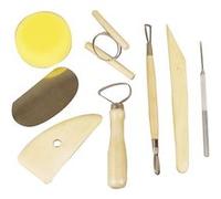 Creative jeu Modelleerd'outils bois/acier argent 8 pièces Ivoire G