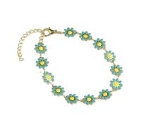 Creative Jewelry Petit bracelet chaîne pour femme Tempérament peint Goutte Goutte Goutte Fleur Bracelet Bijoux tendance, taille unique, Zinc, Pas de gemme