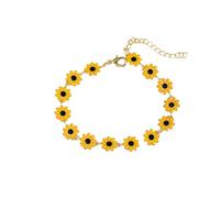 Creative Jewelry Petit bracelet chaîne pour femme Tempérament peint Goutte Goutte Goutte Fleur Bracelet Bijoux tendance, taille unique, Zinc, Pas de gemme