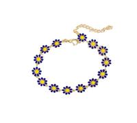 Creative Jewelry Petit bracelet chaîne pour femme Tempérament peint Goutte Goutte Goutte Fleur Bracelet Bijoux tendance, taille unique, Zinc, Pas de gemme