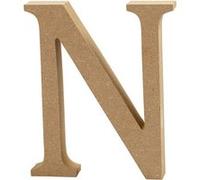 Creativ Company Lettre N – MDF 13 cm Marron – 1 pièce