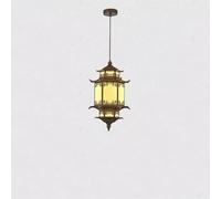 Creative Loft Metal Light Unique Outdoor Acrylic Tea Room Chandeliers 7.87-Inch Led Hanging Lamp Pavilion Corridor Courtyard Decorative Lighting Fixture/10.24In/26Cm