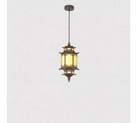 Creative Loft Metal Light Unique Outdoor Acrylic Tea Room Chandeliers 7.87-Inch Led Hanging Lamp Pavilion Corridor Courtyard Decorative Lighting Fixture/7.87In/20Cm