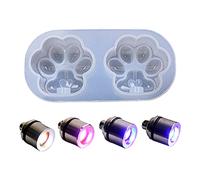 Creative Love for Paw Light Bulb Moule en silicone pour porte-clés Décoration de maison Famille Amour Paw Light Bulb Moule pour mariage Décoration de la maison