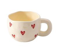 Creative Love Mug en céramique pour couple (beige)