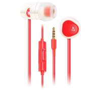 Creative MA-200 Écouteurs Intra-Auriculaires avec Pilote de 8 mm et Micro Universel (Blanc/Rouge)