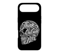 Creative Mindset Think Outside The Box Skull Typographie Coque pour iPhone Air