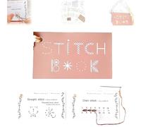 Creative Mini Sewing Book, Portable Mini Travel Sewing Kit, DIY Creative Sewing Book, Learn A Variety of Sewing Techniques, for Embroidery and Sewing Enthusiasts, Sewing Books with Patterns (1 Set)