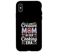 Creative Mom in Her Cooking Era Fun Kitchen Kitchen Coque pour iPhone X/XS