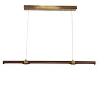 Creative Nordic Restaurant LED Bande Lustre En Bois Massif Moderne Minimaliste Noyer Cuisine Île Plafond Lampe Suspendue Étude Personnalité Pedant Lampe Chambre Lampe Suspendue Lampe De Travail