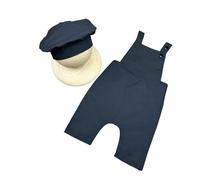 Creative Nouveau-né Photographie Cuisine Tenue Confortable Polyester Vêtement Porte-Jarretelles Pantalon Chapeau pour Portraits de Bébé Nouveau-né Cook Costume Polyester