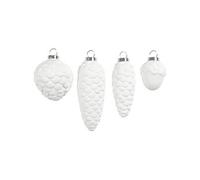 Creative ornements suspendus 4 pièces blanc