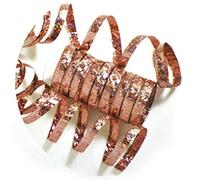 CREATIVE PARTY 10 Serpentins Rose pailleté 1,98 m - Rouge - Taille Unique