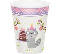Creative Party - Forêt - Gobelets de fête, papier pack de 8 SG28973 (taille unique) (Rose)