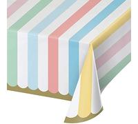 Creative Party Nappe en Papier à Rayures Pastel PC346322