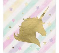 Creative Party PC329413 Lot de 16 serviettes de table Motif licorne