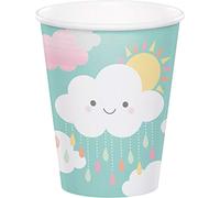 Creative Party PC331528 Lot de 8 gobelets en papier Motif soleil et nuages