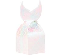 Creative Party PC336711 Favor Lot de 8 boîtes à dragées irisées sur le thème de la sirène