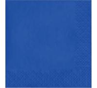 Creative Party PC583147B Lot de 50 serviettes en papier 3 plis Bleu cobalt