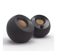 Creative Pebble Alimentation USB avec Haut-Parleur Actif 4,4 W Puissante Sortie 45° Pilote Basse Lourde Passive Noir