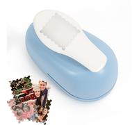 Creative Perforatrice Scrapbooking Timbre Carré, Perforatrice de Bordure de Timbre-poste, pour Projets DIY, Création de Cartes, Papier Découpage, Décorations 24 * 29mm (Large)