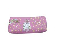 Creative PineFruits Trousse à crayons de grande capacité en polyuréthane, trousse amusante et mignonne pour étudiants, adolescents et enfants, parfaite pour les fournitures scolaires, design rose et