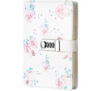 Creative Pu Cuir Mot De Passe Bloc-Notes,Secret Doublé Mot De Passe Agenda Sketchbook Organisateur Avec Combinaison Serrure Porte-Stylo Et Fentes Pour Cartes,150x215mm.[M376]