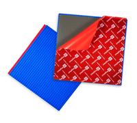Creative QT MakerBase Blue Lot de 2 blocs de construction autocollants 10 x 10, plaques de base empilables pour tables de jeu, murs et plus, compatibl