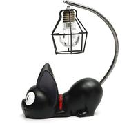 Créative Résine Kiki Chat Animal Night Light, Ornements Décoration Cadeau Petite Chat Pépinière Lampe Respiration LED Lampe De