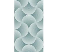 Creative, rideau imprimé motifs bleu ciel 140x245 cm, 1 part Multicolore G
