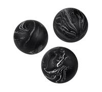 Creative Scents Lot de 3 boules décoratives pour bols - Aspect marbre noir - 7 cm - Boules décoratives pour centre de table basse, table à manger, salon - Remplissage de bol moderne pour décoration