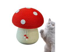 Créative Scratch Post - Sisal Rope Mushroom Scratch Post | Cat Scratchers pour intérieur | Sisal Rope Cat Scratchings Board | Ergonomic Portable Vertical Climber Post Play Kitten Toy pour extérieur