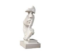 Creative Silence est Une Figure de Statue d'or Figure Figurine statune Statuette Nordique intérieur Moderne Maison Salon décoration décoration Ornements Arts, 4 Collection d'art