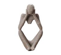 Creative Silence est Une Figure de Statue d'or Figure Figurine statune Statuette Nordique intérieur Moderne Maison Salon décoration décoration Ornements Arts, 4 Collection d'art