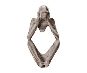 Creative Silence est Une Figure de Statue d'or Figure Figurine statune Statuette Nordique intérieur Moderne Maison Salon décoration décoration Ornements Arts, 4 Collection d'art