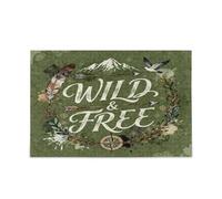 Creative Slogan: Wild & Free Puzzle Impossible Hard Difficult Difficult Challenging Puzzle 500 pièces