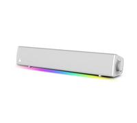 CREATIVE Sound Blaster GS3 (Blanc) Compact Gaming Soundbar avec RVB et Technologie SuperWide, Alimentation par USB, Bluetooth 5.4, Sortie Casque, pour PC et Mac
