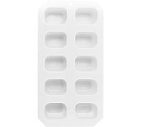 Creative Square Boîte à glaçons en plastique pour 10 glaçons réguliers Blanc Taille