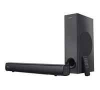 Creative Stage 2.1 Barre de son avec caisson de basses pour TV, ordinateur et ecrans ultra larges, Bluetooth / Entree optique