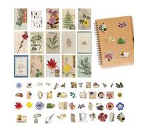 Creative Sticker Pack - Aesthetic Scrapbook Stickers for Crafting | Writable Paper with Mixed Materials, 60pcs Collection, Colorful Designs, Multipurpose Application, Journals Albums Invitations Decor